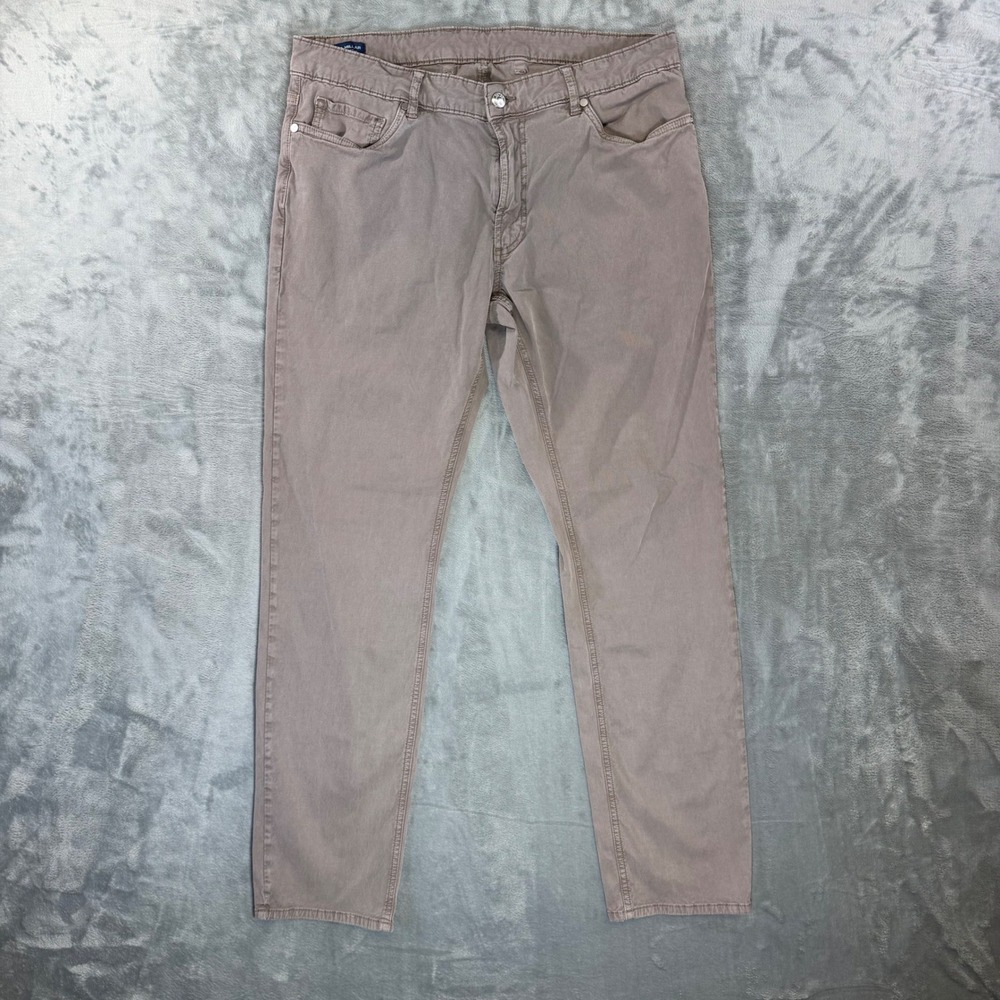 Peter Millar Straight Leg Jeans Men's Size 35x32 Brown‎ Denim Pants